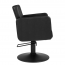 CLASS R 2.0 Hairdressing and Barber Chair: Comfort, durability and high quality, square lines with a round base in matte black CLASS R 2.0 Hairdressing and Barber Chair: Comfort, durability and high quality, square lines with a round base in matte black